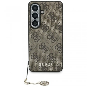 Guess - Kryt Hardcase 4G Classic Logo Charm (GUHMS26SGF4GBR) - Samsung Galaxy S26 - hnědý