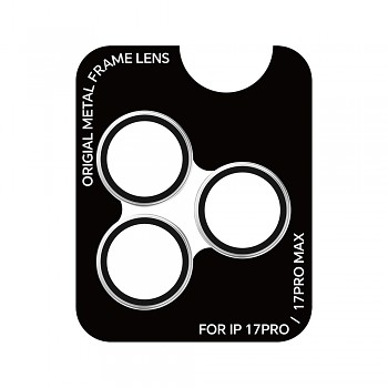 Ochranné tvrzené sklo na fotoaparát Rock Pure Series pro iPhone 17 Pro / 17 Pro Max (3 kusy) - stříbrné