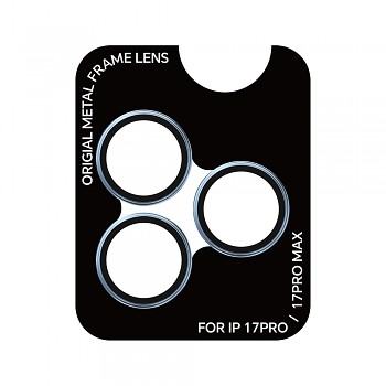 Ochranné tvrzené sklo na fotoaparát Rock Pure Series pro iPhone 17 Pro / 17 Pro Max (3 kusy) - modré