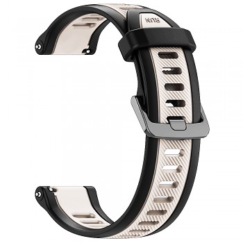 Techsuit - Řemínek na hodinky 18mm (W053) - Huawei Watch GT 4 (41mm) a další - béžový