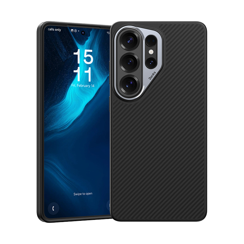 Levně Kevlarový kryt Benks Magnetic Armor Pro Metal Frame 600D pro Samsung Galaxy S26 Ultra černý