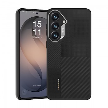 Kryt Benks Montage Magnetic Armor Pro Kevlar s kovovým rámečkem 600D+1500D (L049) pro Samsung Galaxy S26 Plus černý