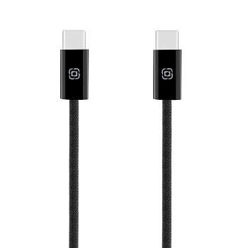 Kabel OBAL:ME Super Fast USB-C/USB-C pletený 60W 1m černý
