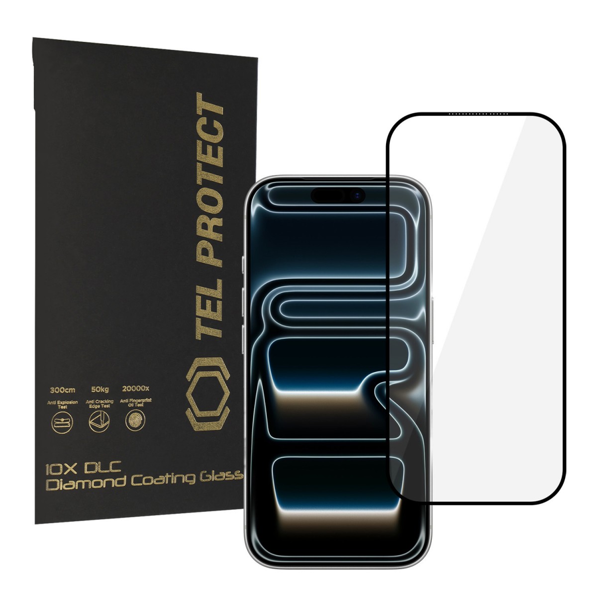 Levně Ochranné tvrzené sklo Tel Protect 10X HD DLC Diamond Coating pro iPhone 17 Pro Max