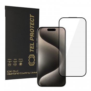 Tvrzené sklo Tel Protect 10X HD DLC s diamantovou vrstvou pro iPhone 15 Pro Max