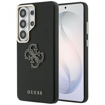 Guess - Grained Big 4G Metal Logo (GUHCS26L5PS4RGGK) - Samsung Galaxy S26 Ultra - Černá