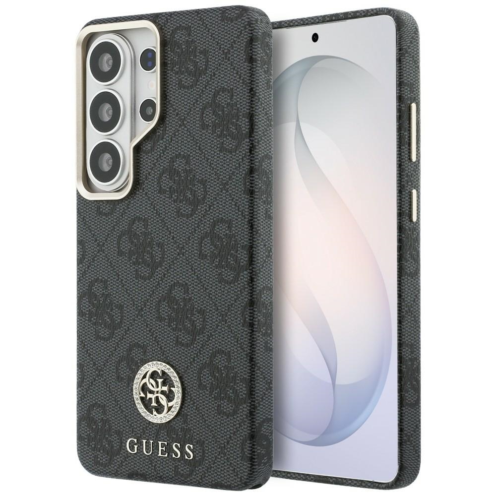 Levně Guess - Rhinestone Round Logo MagSafe (GUHMS26LP4GRMDEK) - Samsung Galaxy S26 Ultra - Černá