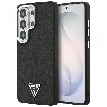 Guess - Fixed Glitter Triangle Logo MagSafe (GUHMS26LPFGTSCMK) - Samsung Galaxy S26 Ultra - Černá