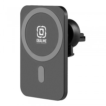 Bezdrátový nabíjecí držák do auta OBAL:ME MagNetix Plate 15W černý