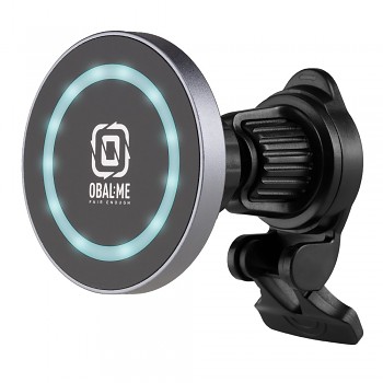 Bezdrátový nabíjecí držák do auta OBAL:ME MagNetix Aura 15W černý