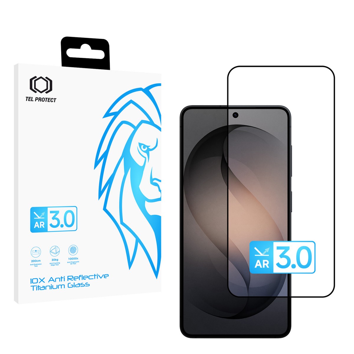 Levně Ochranné tvrzené sklo Tel Protect 10X AR 3.0 AntiReflective Titanium pro Samsung Galaxy S26