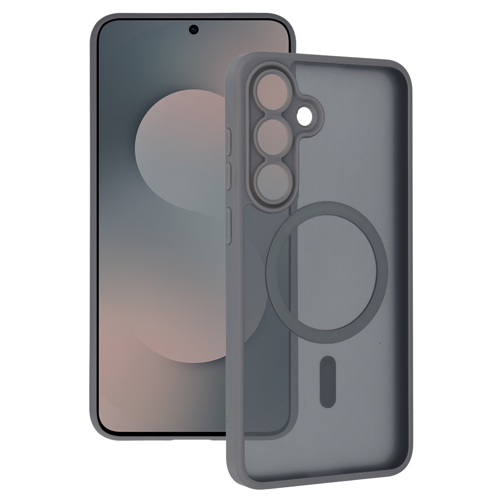 Levně Kryt Tel Protect Aura Matte MagSafe pro Samsung Galaxy S25 FE šedý