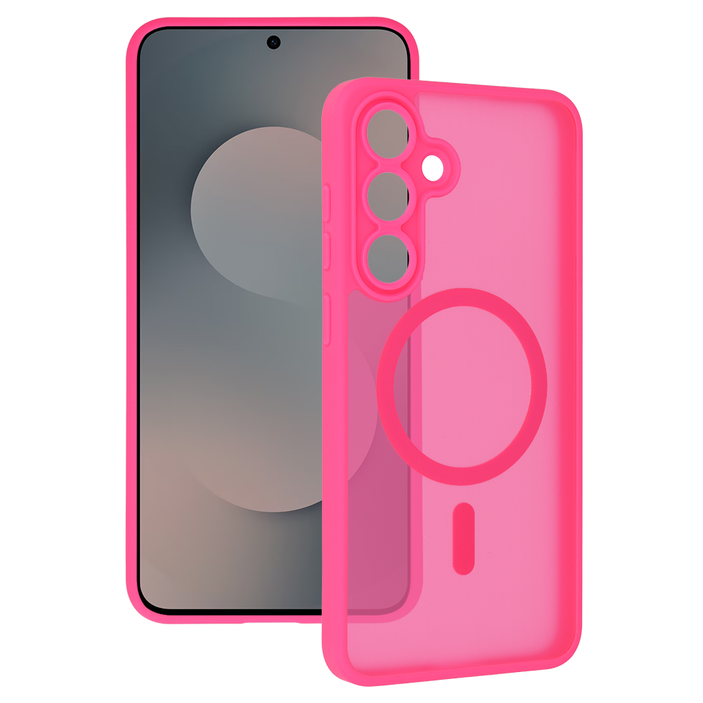 Levně Kryt Tel Protect Aura Matte MagSafe pro Samsung Galaxy S25 FE sytě růžový