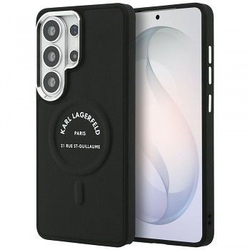 Kryt Karl Lagerfeld - Wrapped Leather with Karl RSG Logo MagSafe (KLHMS26LPSKRSGEK) - Samsung Galaxy S26 Ultra Černý