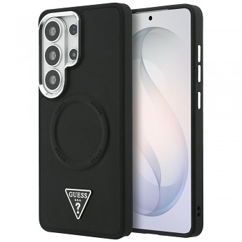 Kryt Guess - Embossed Ring Triangle Logo MagSafe (GUHMS26LPSDTSCMK) - Samsung Galaxy S26 Ultra Černý