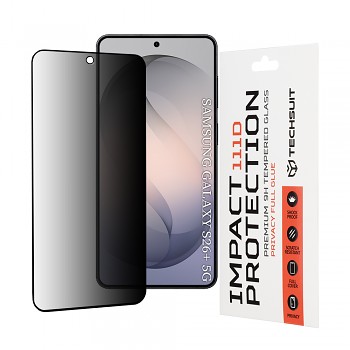 Tvrzené sklo Techsuit - 111D Privacy Full Glue - Samsung Galaxy S26 Plus Černé