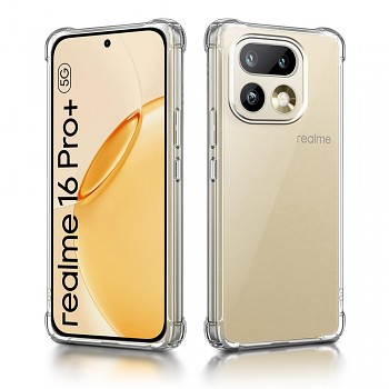 Kryt Techsuit - Shockproof Clear Silicone - Realme 16 Pro+ Průhledný