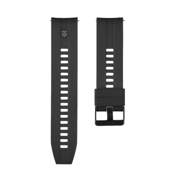 Silikonový řemínek Tactical Quick Release 24mm černý