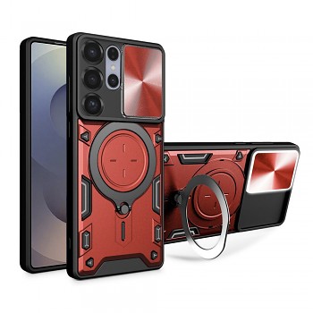Kryt Techsuit - CamGuard Pro - Samsung Galaxy S25 Ultra Červený