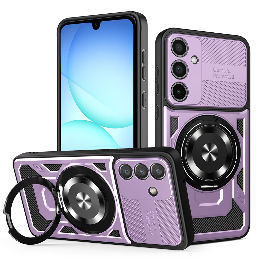 Levně Kryt Techsuit RuggedCam - Samsung Galaxy A57 5G fialový