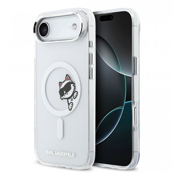 Zadní kryt Karl Lagerfeld IML Choupette Peekaboo MagSafe pro iPhone Air průhledný