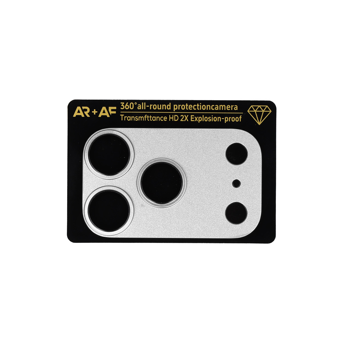 Levně Ochranné sklo Aluminum Metal na fotoaparát pro iPhone 17 Pro stříbrné