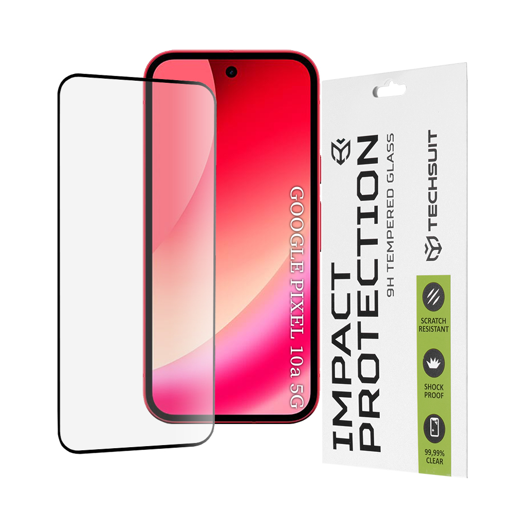 Levně Tvrzené sklo Techsuit 111D Full Cover / Full Glue - Google Pixel 10a Černé