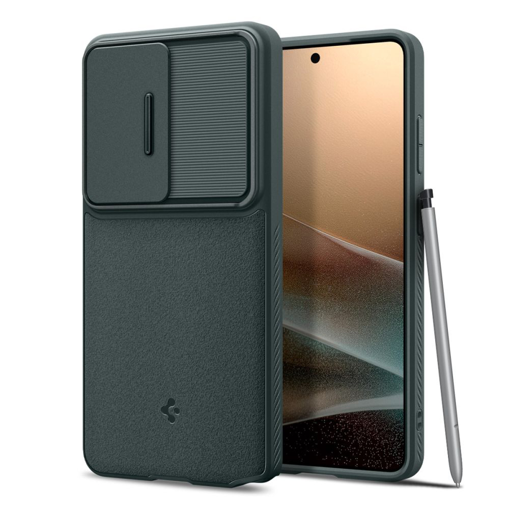 Levně Kryt Spigen - Optik Armor (ACS10688) - Samsung Galaxy S26 Ultra hlubinně zelený