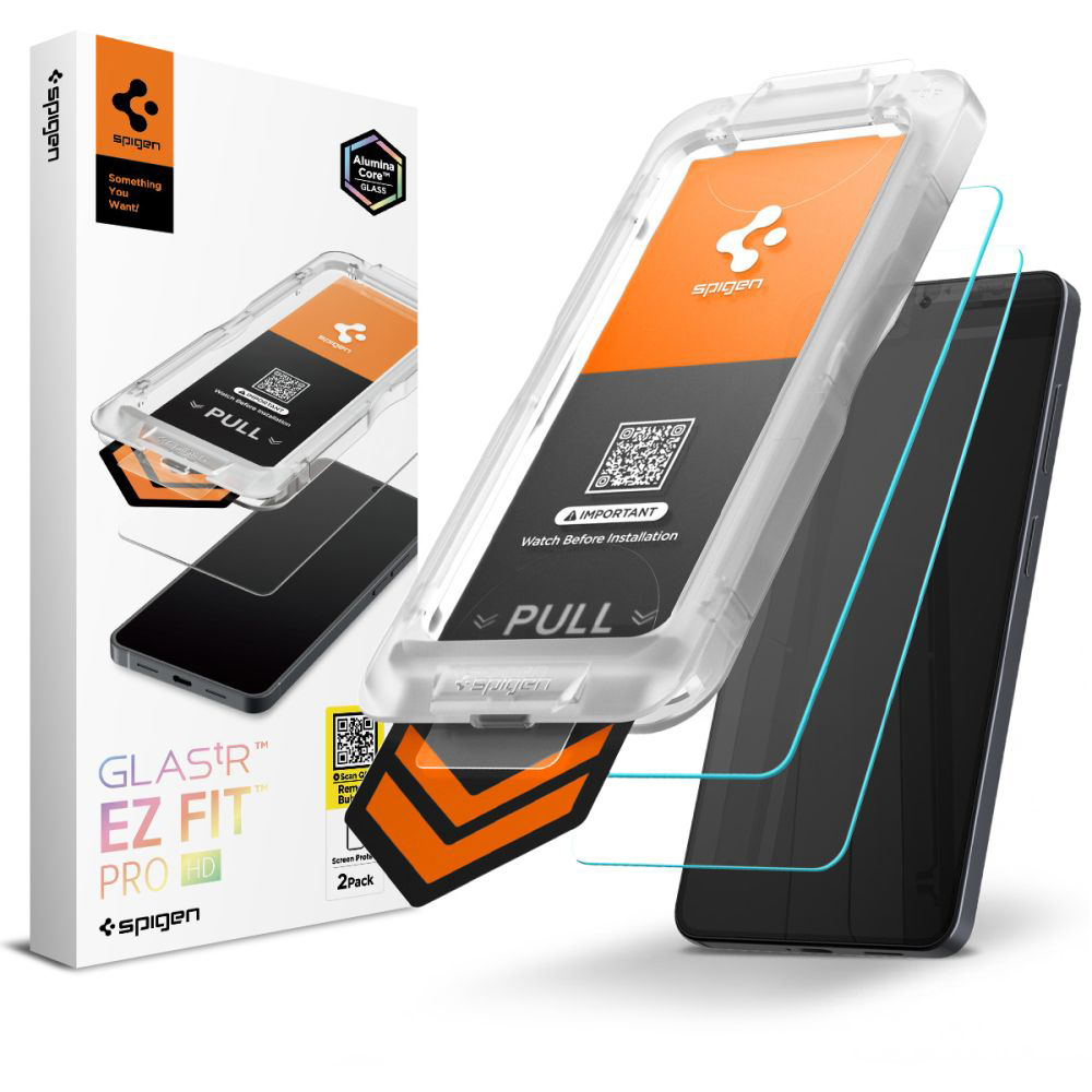 Levně Tvrzené sklo Spigen - (2 pack) Glas.tR EZ-FIT Pro HD (AGL11084) - Samsung Galaxy S26 Plus čiré