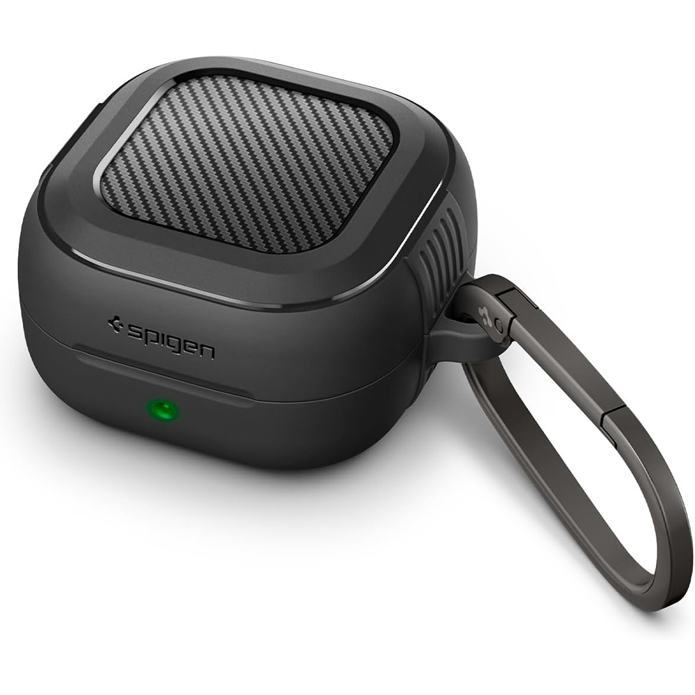 Levně Kryt Spigen - Rugged Armor (ACS11200) - Samsung Galaxy Buds 4 / Buds 4 Pro Matný černý