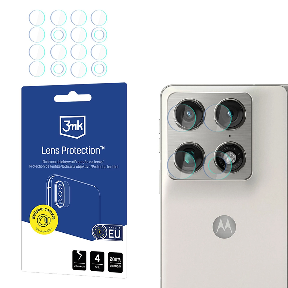 Levně Ochranné sklo čočky 3mk - Lens Protection (4 pack) - Motorola Razr Fold Čiré