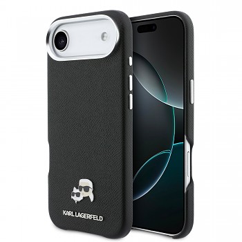 Zadní kryt Karl Lagerfeld PU Karl and Choupette Heads Pins MagSafe pro iPhone Air černý