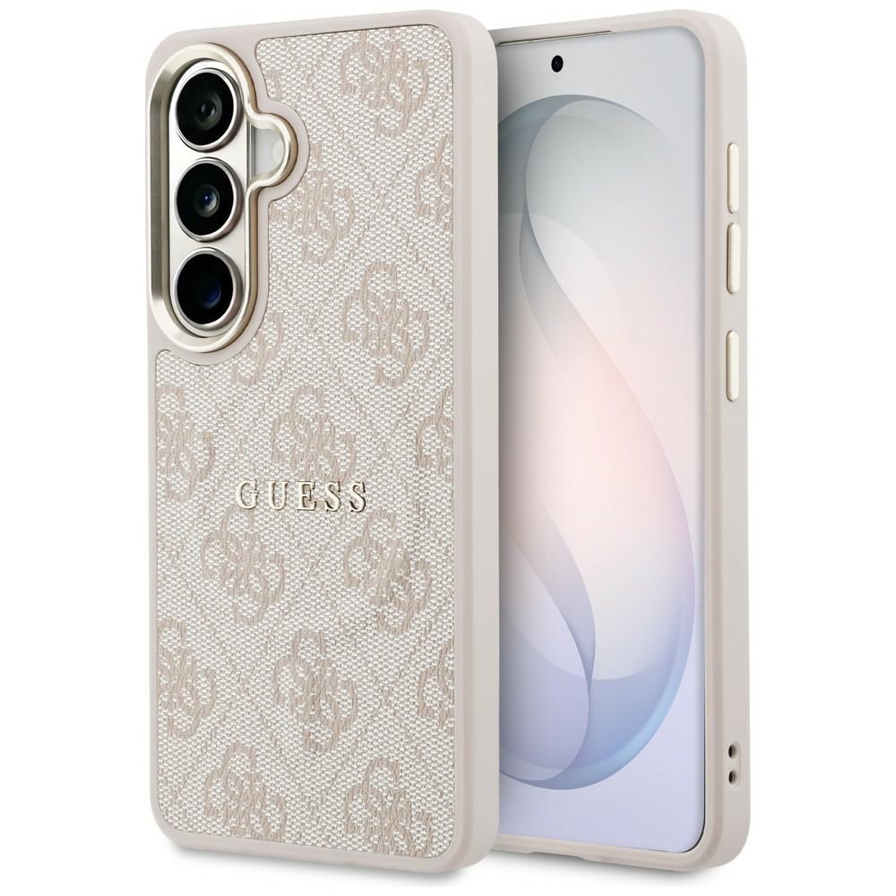 Levně Kryt Guess - 4G Embossed Ring MagSafe - Samsung Galaxy S26 růžový