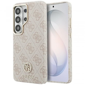 Kryt Guess - Rhinestone Round Logo MagSafe - Samsung Galaxy S26 Ultra růžový