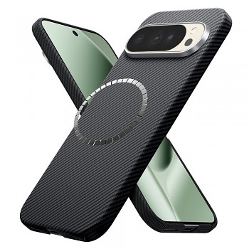Kryt Techsuit Aramid Fiber MagSafe pro Google Pixel 10 Pro XL černý