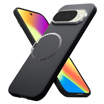 Kryt Techsuit Aramid Fiber MagSafe pro Google Pixel 10 / Pixel 10 Pro černý