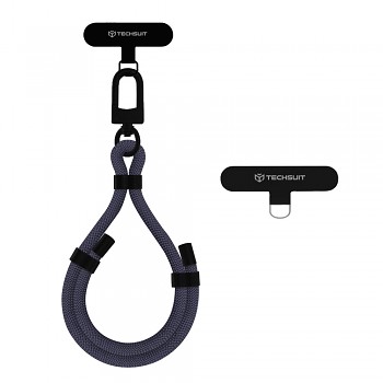 Šňůrka na ruku Techsuit Rope Wrist Strap (RWS1-01) univerzální kovově šedá