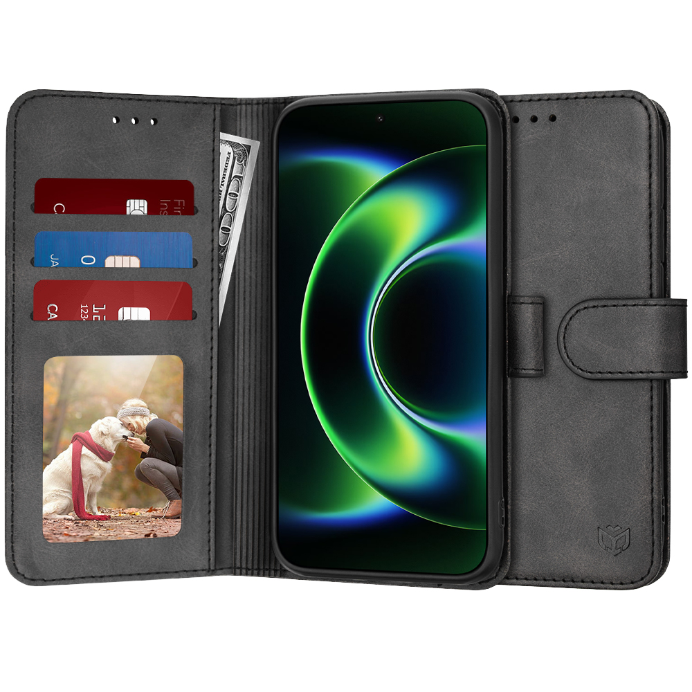 Levně Knížkové pouzdro Techsuit Diary Book na Xiaomi 17 Ultra černé