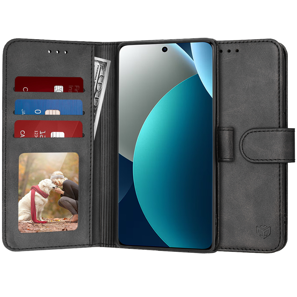 Levně Knížkové pouzdro Techsuit Diary Book na Xiaomi Redmi Note 15 Pro 4G černé
