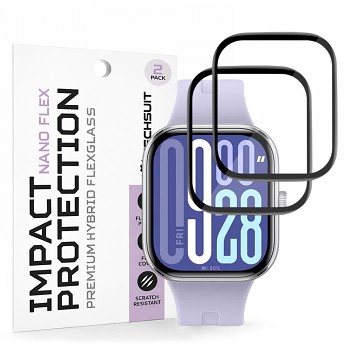 Ochranná fólie Techsuit Nano Flex (2 ks) na Xiaomi Redmi Watch 5 černá