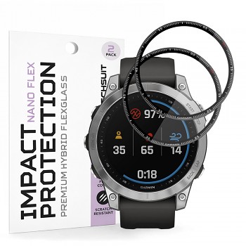 Ochranná fólie Techsuit Nano Flex (2 ks) na Garmin Fenix 7 černá