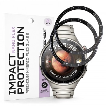 Ochranná fólie Techsuit Nano Flex (2 ks) na Huawei Watch 4 Pro černá
