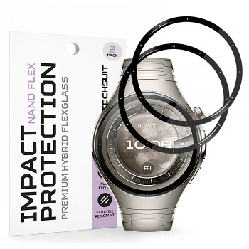 Ochranná fólie Techsuit Nano Flex (2 ks) na Huawei Watch 5 46mm černá