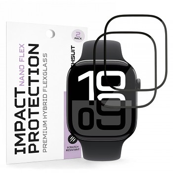 Fólie Techsuit Nano Flex (2 pack) Apple Watch 10 46mm / 11 46mm černá