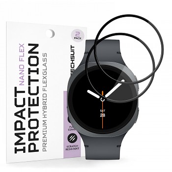 Fólie Techsuit Nano Flex (2 pack) Samsung Galaxy Watch8 40mm černá