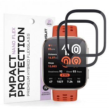Fólie Techsuit Nano Flex (2 pack) Amazfit Bip 6 černá