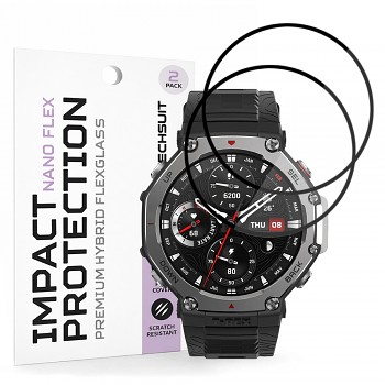 Fólie Techsuit Nano Flex (2 pack) Amazfit T-Rex 3 černá