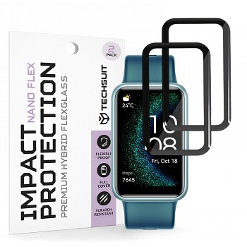 Fólie Techsuit Nano Flex (2 pack) Huawei Watch FIT SE černá
