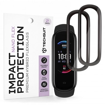 Fólie Techsuit Nano Flex (2 pack) Amazfit Band 5 černá