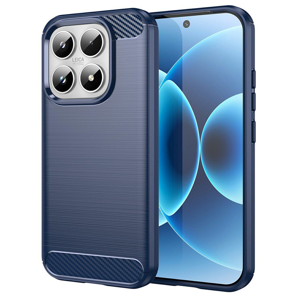 Levně Kryt Techsuit Carbon Silicone Xiaomi 17 modrý